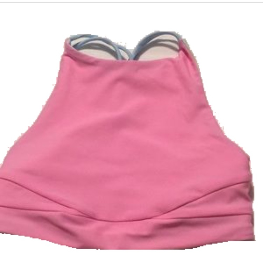 Ivviva pink halter swim suit top